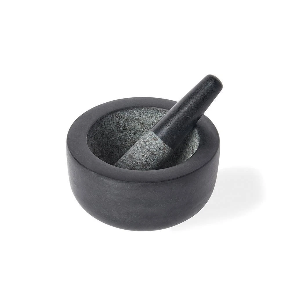 Fox Run Mortar Pestle Black Granite 7" Diameter 26oz Capacity Heavy-Duty Stone
Opens in a new window