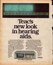 TEAC V-9 Cassette Deck Vintage Magazine Ad 1981 Audio Hi-Fi Stereo 10x14 Print