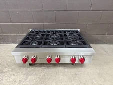 Wolf 36" Gas Range Top  - SRT366 - 6 Burners Stainless (3)