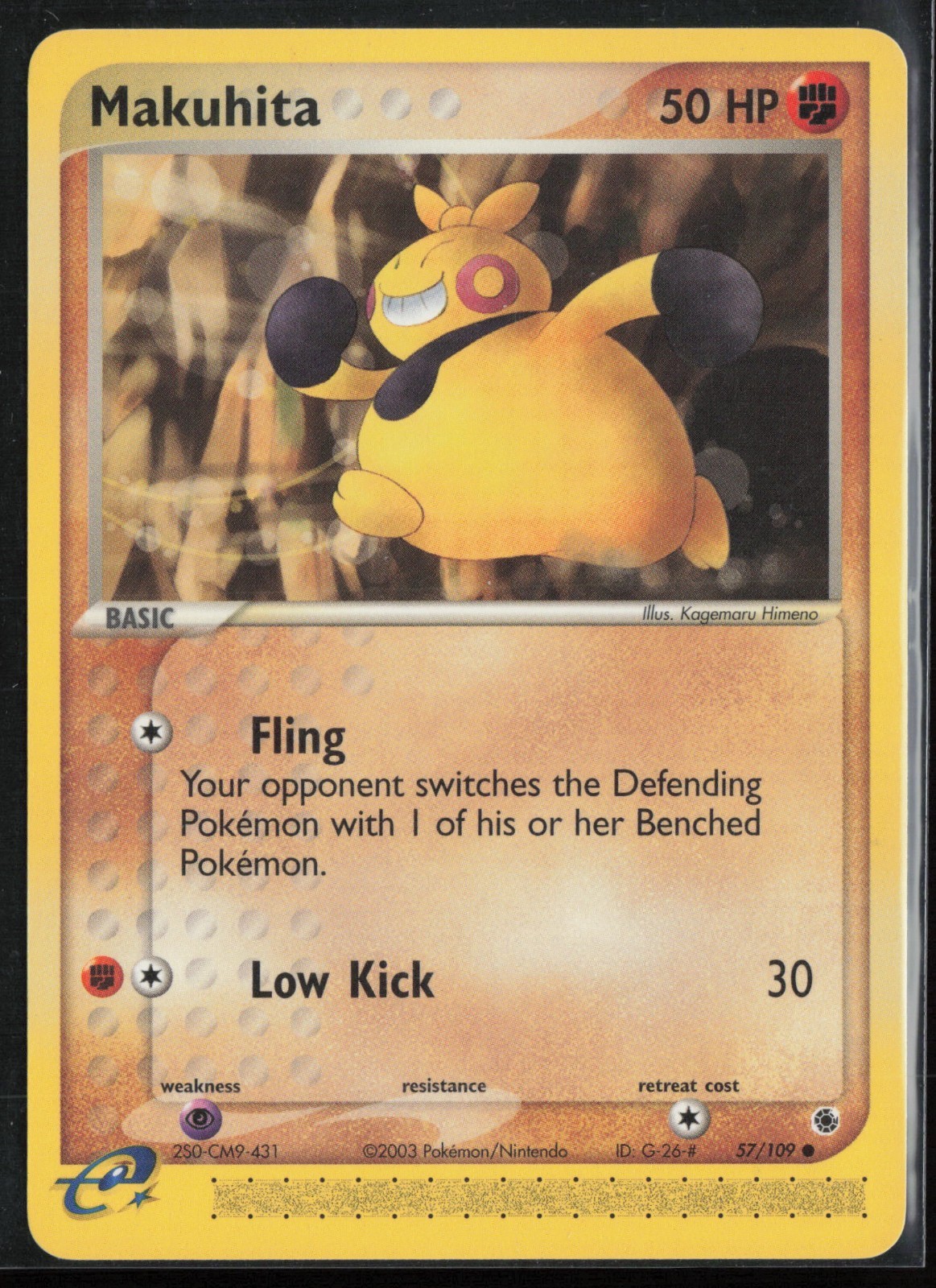 Makuhita 57/109 - EX Ruby & Sapphire - PTCG - NM