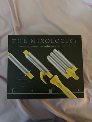 Drybar the Mixologist Interchangeable Curling Styling Iron with 3 Attachments