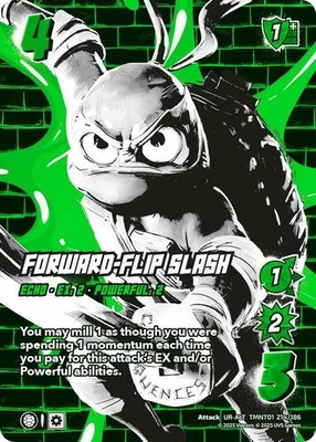 1X-Forward-Flip Slash (Alternate Art) - Foil-TMNT01-Teenage Mutant Ninja Turtles