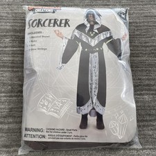 Spooktacular Creations Sorcerer Costume Mens Medium Brown Hooded Robe Halloween