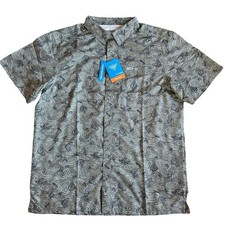 NWT Men  s Columbia Super Slack Tide Camp PFG Short Sleeve Shirt Size Large