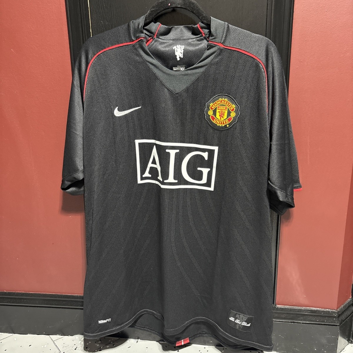 MANCHESTER UNITED 2008 FOOTBALL SHIRT AWAY NIKE ORIGINAL XL RARE