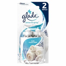 Image of Glade Sense & Spray Twin Pack Air Freshener 2 x 18ml Refills - Pure Clean Linen