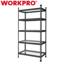 WORKPRO 36" 5-Tier Metal Storage Shelving Unit Storage Rack Shelf 4000 lbs Load