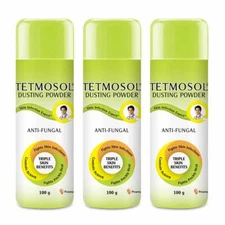 Tetmosol Anti-fungal Dusting Itching Powder  for daily use Pack of 3 (3x100gms)