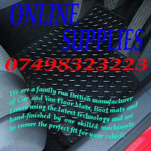 FITS TOYOTA NOAH VOXY VAN 2007 TO 2013 TAILORED BLACK RUBBER VAN REAR FLOOR MAT. - Picture 6 of 6