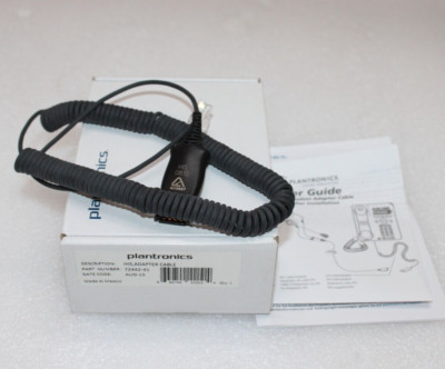 PLANTRONICS 72442-41 HIS ADAPTER CABLE (Lot of 2 pcs )