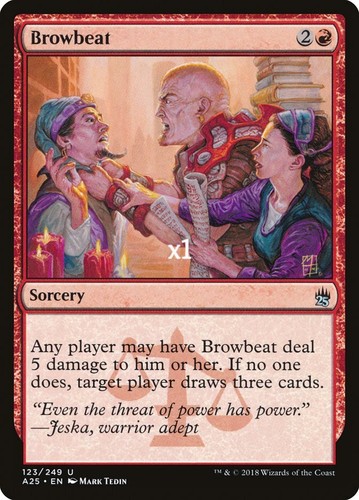 MTG A25 MB1 Browbeat MINT (SELECT) - Picture 2 of 3
