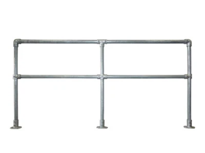 Steel Pipe Galvanised Key Key Clamp Safety Barrier Kit - 42MM Handrail DIY Kit
