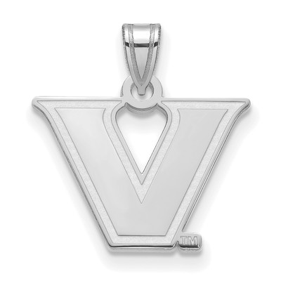 Vanderbilt University Commodores Schulbuchstabe auf Stern Sterlingsilber Anhänger