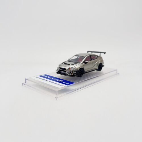 CM-Model 1:64 Varis Subaru WRX STI Wide Body Kit (Silver) with extra wheels - Picture 3 of 6