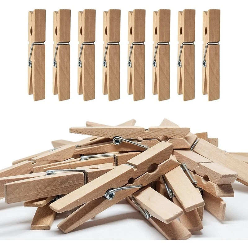 Clothes Pins Heavy Duty Outdoor with Sp Wooden Clothespins for Crafts and Hangi