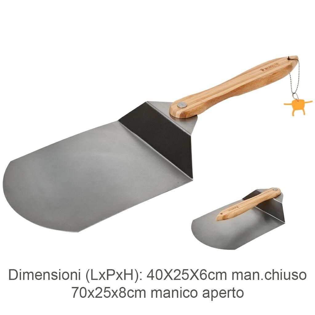 Spatola In Acciaio Inox Per Plancha E Griglia - Manico In Legno, Ideale Per Hamburger E Pesce - Foto 10