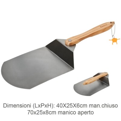 Monolith Professional Steel Pizza Paddle Barbecue Oven Grill