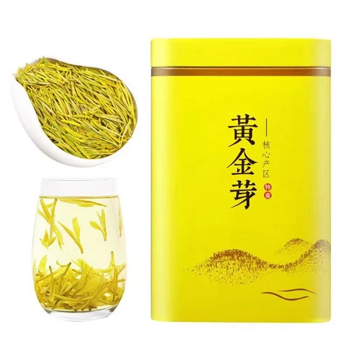 ZheJiang Anji White Tea Super Golden Bud Gold Leaf longjing green tea - Afbeelding 1 van 14