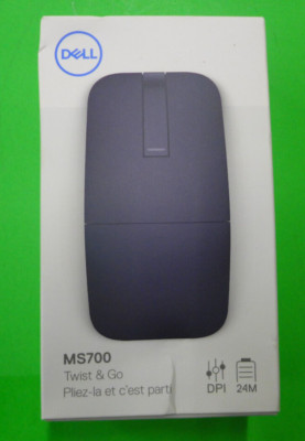NEW Dell Twist & Go Wireless Mouse Black MS700 4KWW7