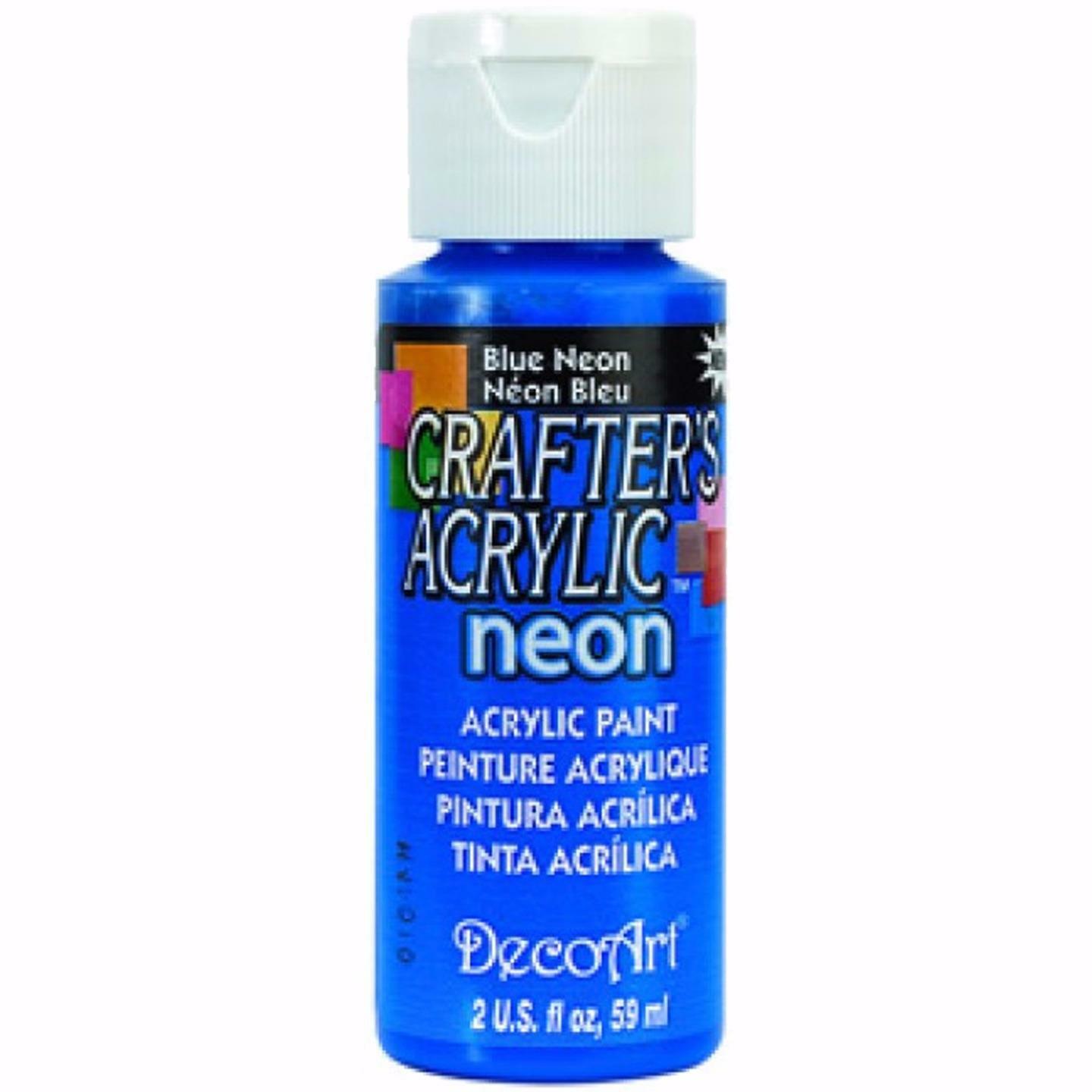DecoArt Acrylic Paint Dazzling Metallic Neon All Purpose 59ml 2oz 38