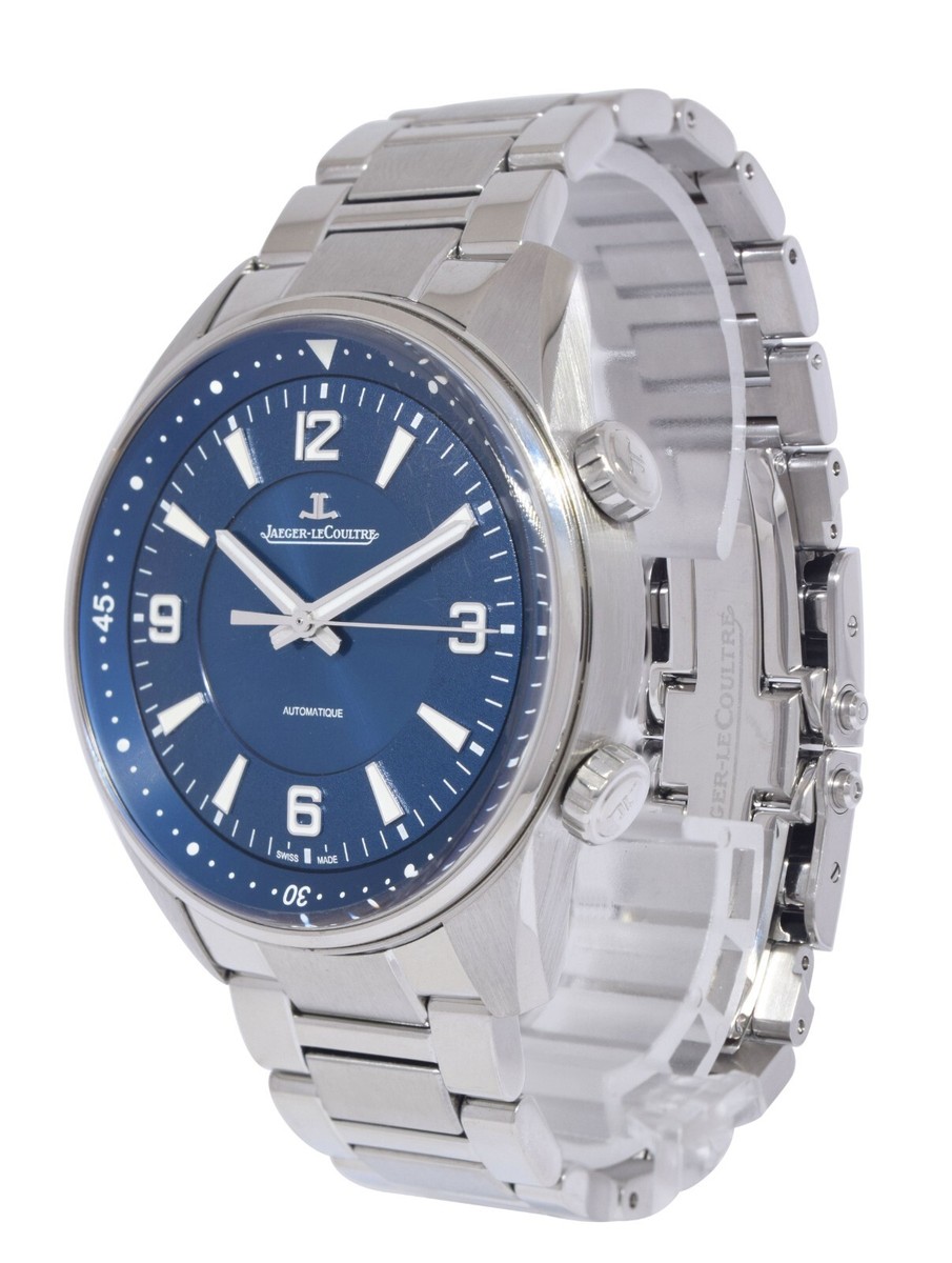 Jaeger LeCoultre Polaris Steel Blue Dial Mens 41mm Watch B/P