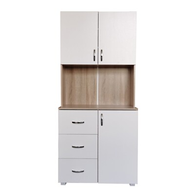 Küchenbuffet Blanca Küchenschrank Hochschrank HTI-Line