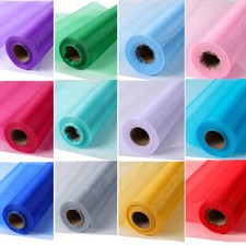 87ft Organza Roll Fabric Wedding Party Decor Chair Bows Table Runner Sash Xmas