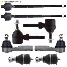 For 2002-2006 Nissan Sentra 1.8L 8 Pcs Front Ball Joints Tie Rods Sway Bar Links