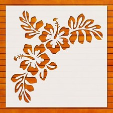 Tropical Flowers Stencil Template Reusable for Wall Art, DIY Crafts