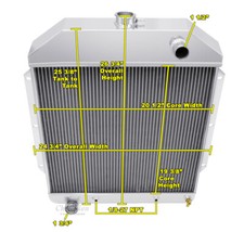 Sr Champion 3 Row Radiator Ford Configuration For 1949-1953 Ford Cars V8 Engine Sr Champion 3 Row Radiator Ford Configuration For 1949-1953 Ford Cars V8 Engine