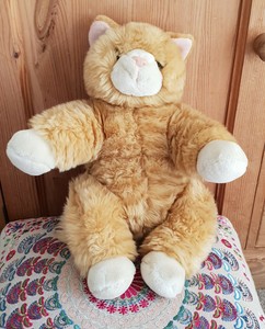 large ginger cat soft toy
