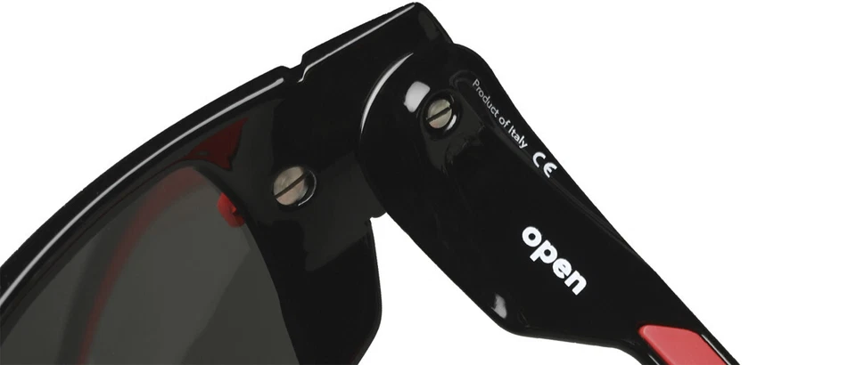 Gafas de sol abiertas para ciclismo KOO marco negro/rojo múltiples lentes Zeiss Foto 4 de 4
