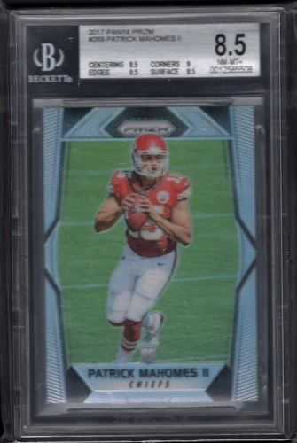 2017 PRIZM PATRICK MAHOMES II RC #269 BGS 8.5