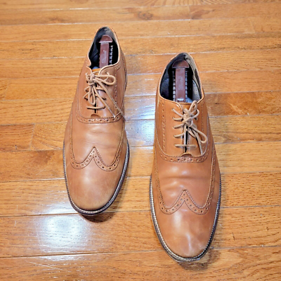 $80 Cole Haan Men\'s 9 M Williams Wingtip Oxford Shoes Tan Leather Dress C12210 s-l400.jpg main image 2