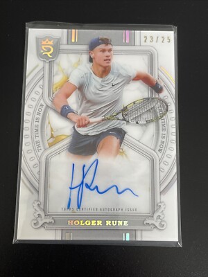 2024 Topps Royalty Tennis - Holger Rune Time Is Now - On Card Auto /25