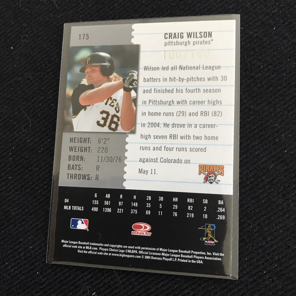 CRAIG WILSON 2005 FOLHA SÉCULO PRATA MARCAS POSTAIS AUTOGRAFADAS 100/100 - Imagem 2 de 2