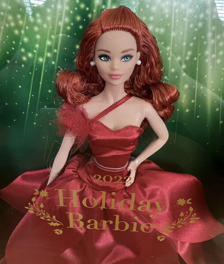 2022 Holiday Signature Barbie Doll Red Hair Christmas Dress NEW | eBay