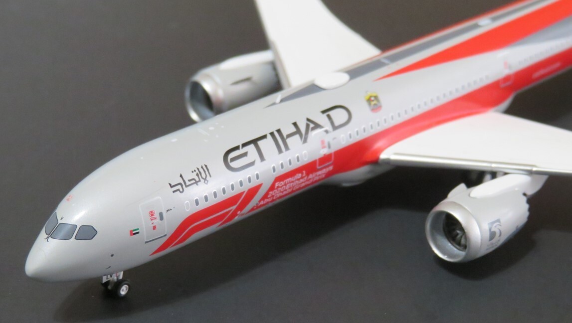 Etihad エティハド B787-9 A6-BLJ 1/200モデル JC Wings Die Cast models Etihad Air Lines Boeing B787-9 A6