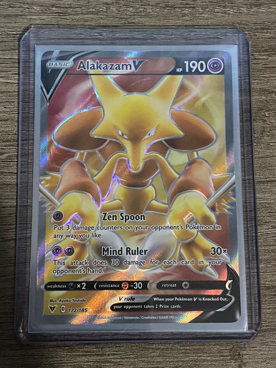 Alakazam V Full Art 172/185 - Pokemon TCG Vivid Voltage