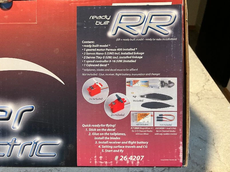 Multiplex Easy Glider Electric RC Glider Airplane - RxR Version - image 3 of 4