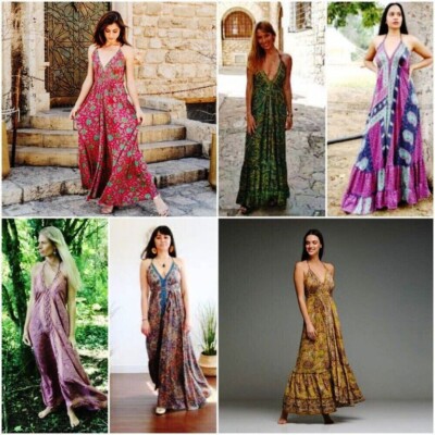 indian silk wrap dress MORPHEW COLLECTION Silk and Cotton Indian Paisley Wrap Maxi Dress For Sale at 1stDibs