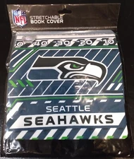 NFL LICENSED Seattle Seahawks Stretchable Book Cover NEW SCHOOL SUPPLIES