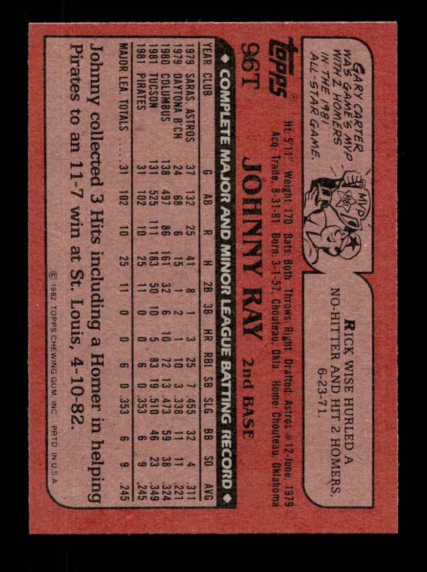 1982 Topps Traded 1-132 EX-MT/NM Pick From List All PICTURED - Picture 493 of 501