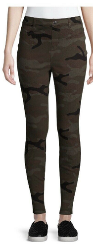 Fitted Stretch Camo Green - XS 