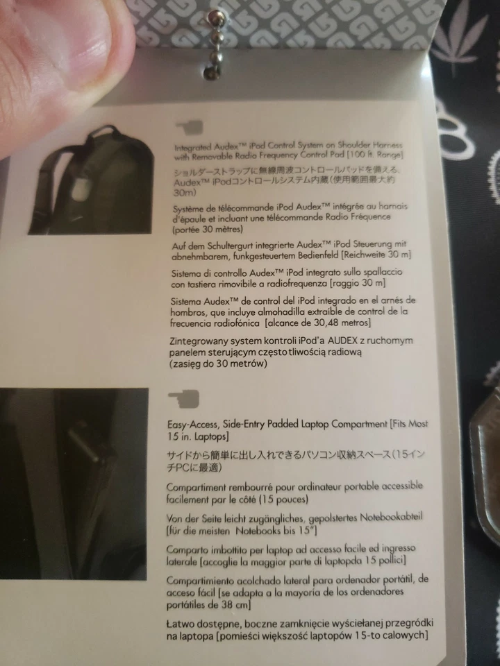 Nuevo $159 NUEVO BURTON AMP AUDEX IPOD MOCHILA BANDANA 15" PORTÁTIL radio rf Foto 4 de 4