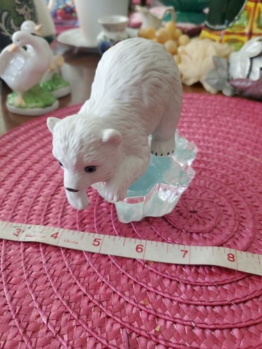 Polar Bear Figurine Little Friends of Arctic"Princely Fishing" Hamilton Collecti - Photo 10/10