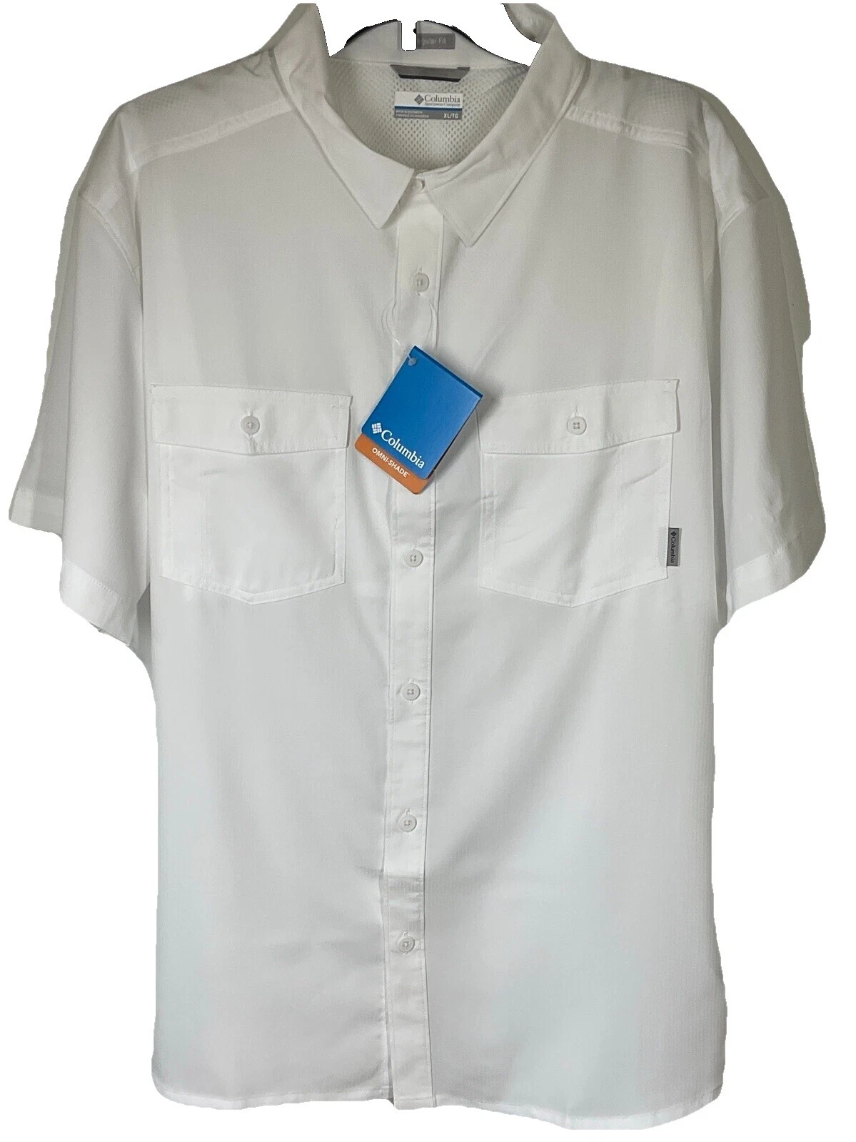 Columbia Blanco Informal Con Botones camisas para hombres