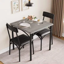 3-Piece Table and Chair Set ,Dining Room Table and 2 Chair Kitchen Table Set New