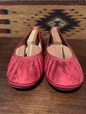 The Storehouse Flats Ballet Shoe Foldable Metalic Red Women’s 10