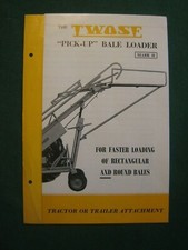 Twose Bale Loader, Vintage Sales Sheet.